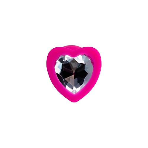 ToDo by RED Diamond Heart Anal Plug, silikon, pembe, 7 cm,  2 cm, 18 g