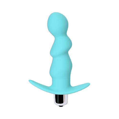 ToDo by RED Bland anal vibratr, silikon, mavi, 12 cm,  2,8 cm