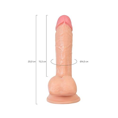 RealStick plak Diken, PVC, Et, 20 cm Gereki yapay Penis