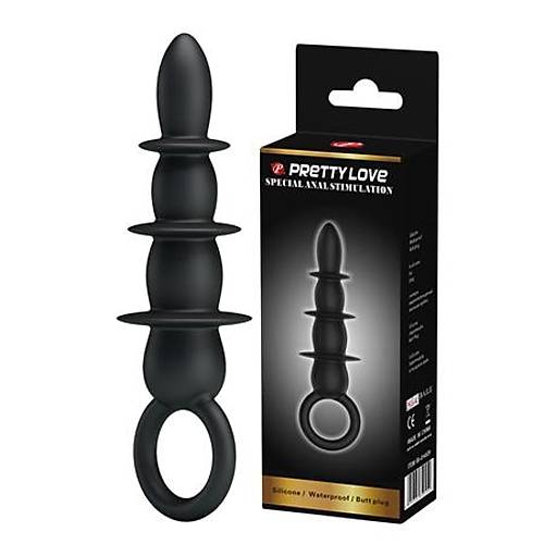 Pretty 13 CM Boumlu Sper Kalite Anal Plug Anal Ac Zenci Dildo