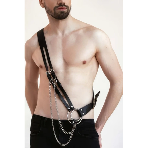 Erkek Omuzdan Ask�l� Deri Harness - APFTM216