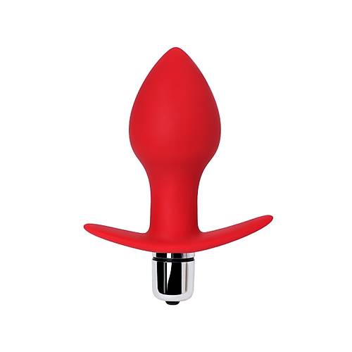 ToDo by RED Glam anal vibratr, silikon, krmz, 9,7 cm,  4 cm