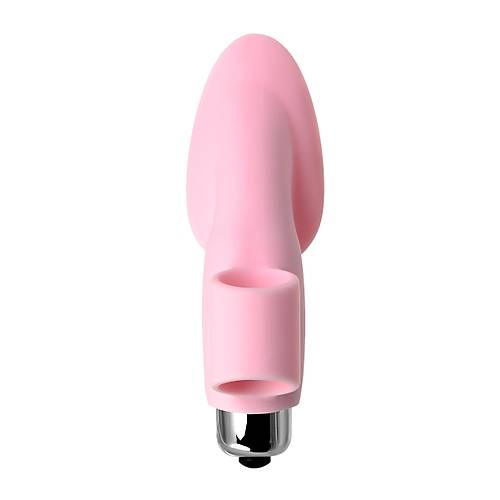 JOS TWTY'NN  Parmak Vibratr, silikon, pembe, 10,2 cm