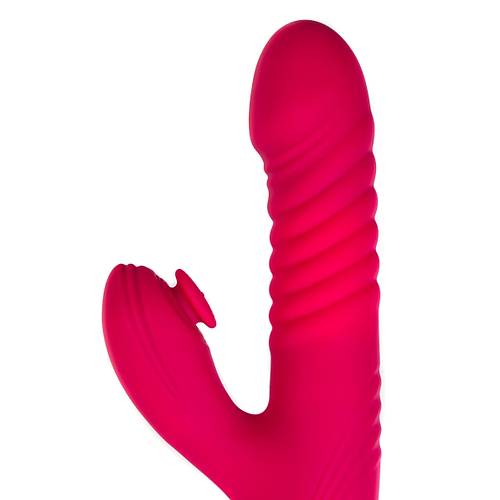 Klitoral uyarcl vibratr JOS Seri, silikon, pembe, 22 cm