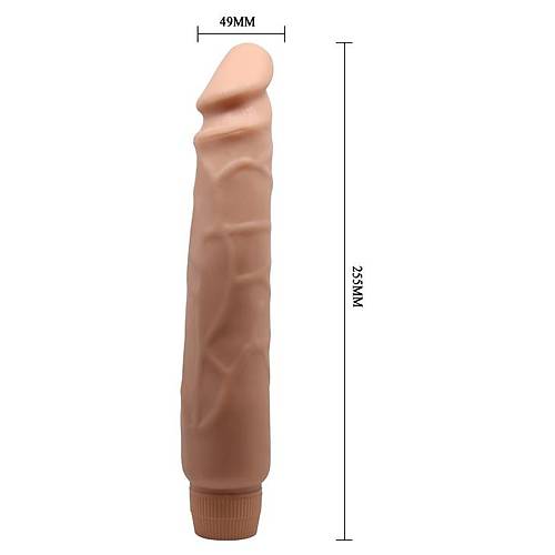 Barbara 25 CM Damarl Realistik 10 Titreimli Vibratr Penis