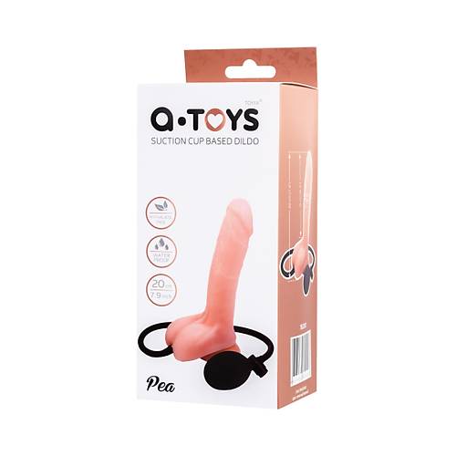 A-Toys by RED Pea Realistik Dildo, PVC, Ten, 20 cm