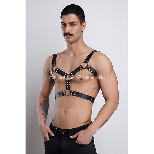 Erkek Deri Gs Harness, Erkek Parti Akseuar, Partywear - APFTM78