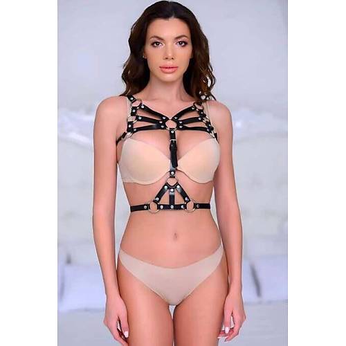 Seksi Fantazi Deri G���s �zeri Harness - APFT1053