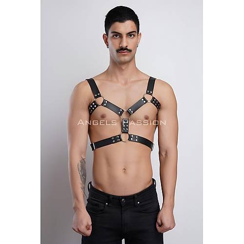 Erkek Deri Gs Harness, Erkek Parti Akseuar, Partywear - APFTM78