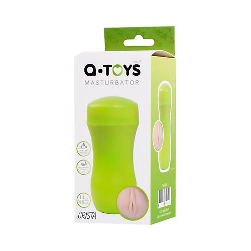 A-Toys by TOYFA Crista Masturbator, Vajina, TPE, yeil, 14 cm
