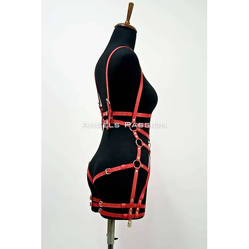 Deri Body Harness, Deri Dans Kostm, Pole Dans Kostm - APFT502