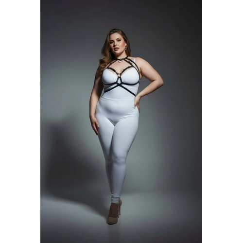 B�y�k Beden Siyah Kad�n Harness Tak�m Halka Detayl� Giyim �zeri Aksesuar - APFT330
