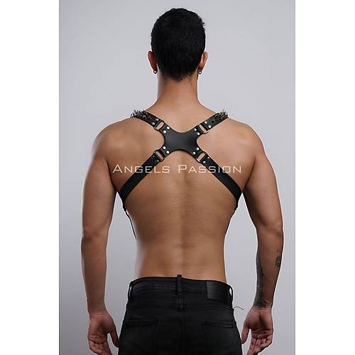 ivi Detayl Erkek Gs Harness, Erkek Clubwear, Deri Erkek Harness - APFTM203