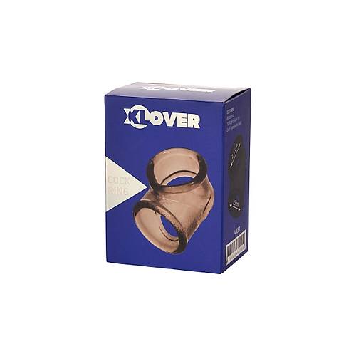 XLover by Toyfa Penis Montaj Halkas, Termoplastik Elastomer, TPE, siyah, 3,5 cm