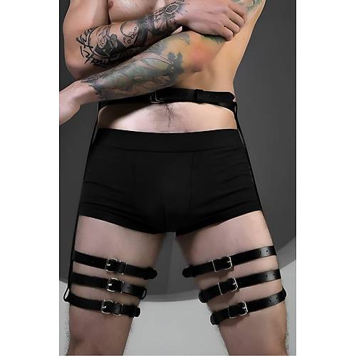 Erkek Jartiyer Harness, Seksi Erkek Fantezi Giyim - APFTM170