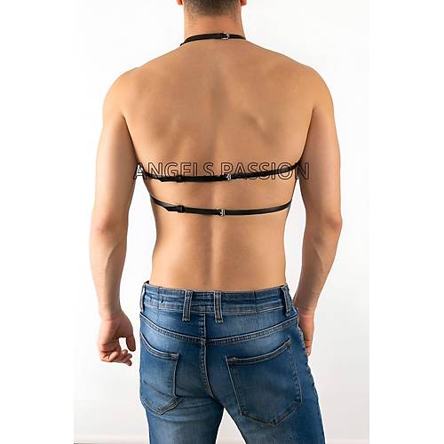 Erkek Fantazi Giyim k Deri Harness - APFTM1