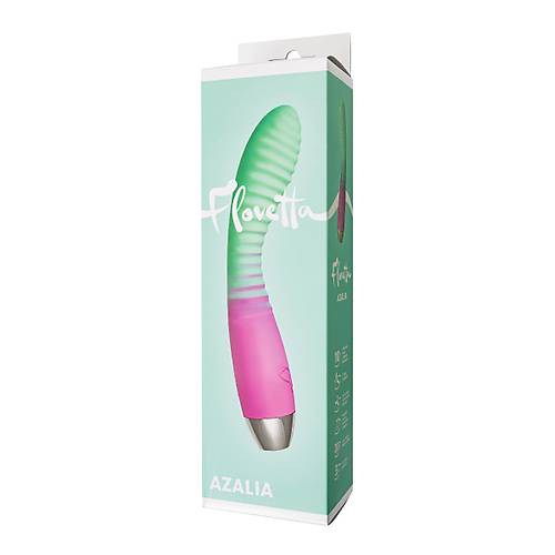 Flovetta Azalia Kavisli Balkl Silikon Vibratr  Mint Pembe, 20,5 cm