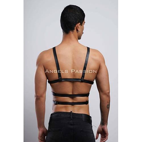 Erkek  Giyim Seksi Fantazi Giyim - Erkek Deri Fantazi Giyim - Seksi Erkek Deri Harness - APFTM38