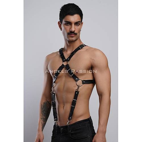 k Erkek Gmlek Kemeri, Erkek Pantolon Asks, Deri Gs Harness - APFTM84