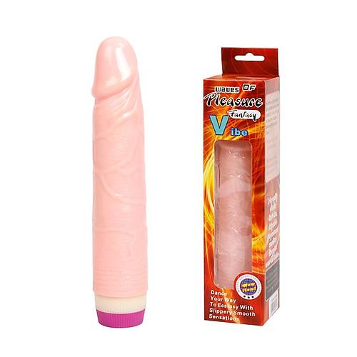 Pleasure 21cm Titreimli Realistik Vibratr Gerekci Penis Dildo