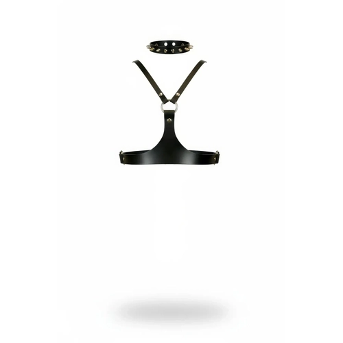Siyah Kad�n Kemer Z�mbal� Yaka Detayl� V�cut Aksesuar� - APFT1299