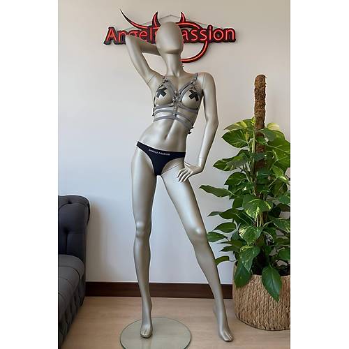 Beyaz Reflektrl Erotik Giyim Gs zeri Harness - APFT296