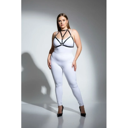 B�y�k Beden Siyah Kad�n Deri G���s Harness Fantazi Aksesuar� - APFT244