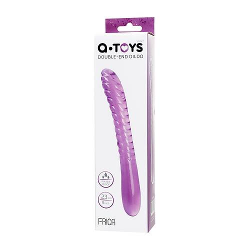 A-Toys by RED ift Tarafl Jel Dildo Frica, TPE, mor, 23 cm