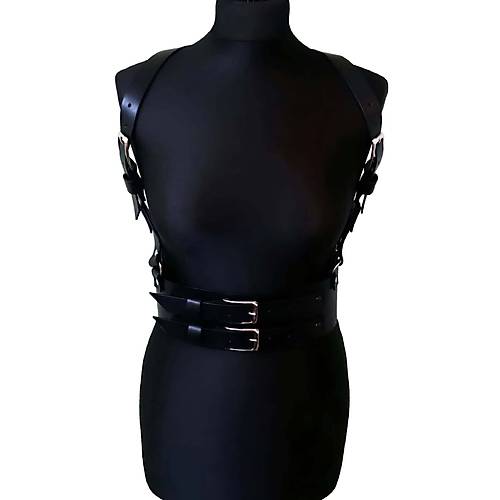 Deri Korse Harness, k Elbise Kemeri - APFT914