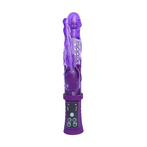 A-Toys by TOYFA  Anal-Vajinal Vantuzlu Vibrat�r, mor, 22 cm