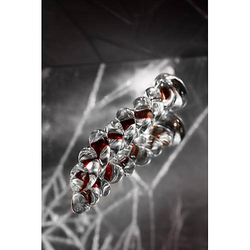Gereki olmayan yapay penis Sexus Glass, cam, transparan, 18 cm