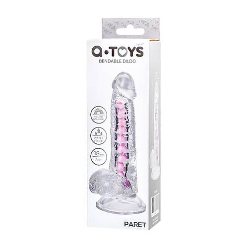 A-Toys by RED  Paret Jel Dildo, TPE, effaf, 18 cm