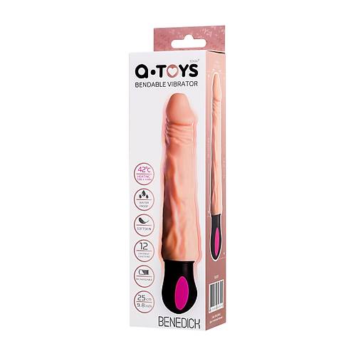 A-Toys by RED Istmal Realistik Vibratr, TPE, Ten, 25 cm