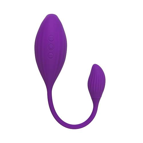 JOS Ginny Vakum Klitoral Vibrator, Silikon, Mor, 31 cm