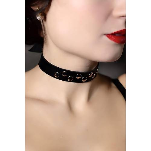 Perin Detayl k Deri Choker-Tasma - APFT778