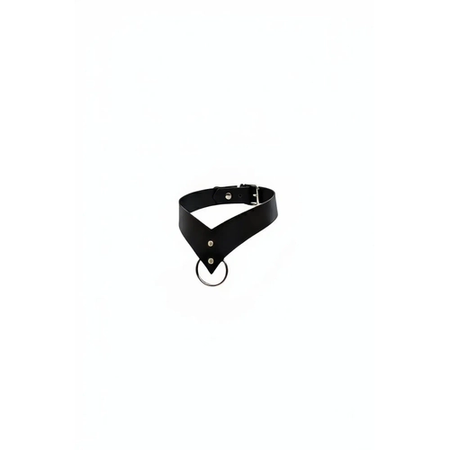 Siyah Choker Deri Halka Detayl� - APFT1370