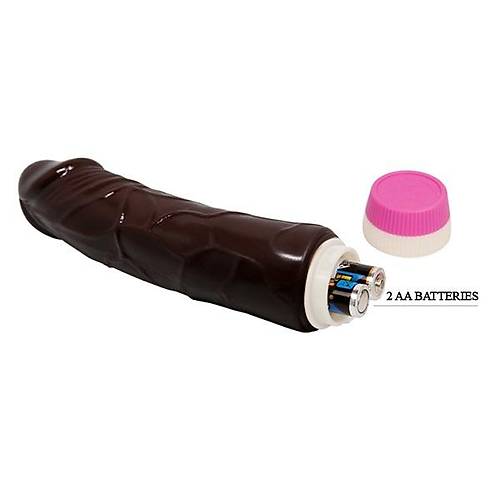 Fantasy Vibe 18Cm Titreimli Zenci Vibratr Realistik Penis Dildo