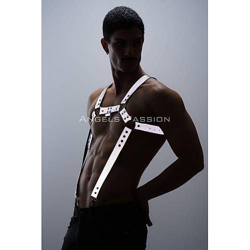 Reflektrl (Karanlkta Parlayan) Erkek Gs Harness, Reflektrl Pantolon Asks, Clubwear - APFTM23