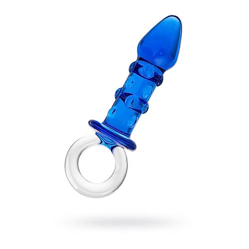 Sexus Glass anal klf, cam, mavi, 16 cm,  3,5 cm