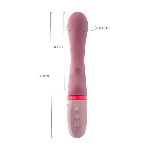 Flovetta Rose Silikon Titreimli Vibratr  Pembe, 19 cm