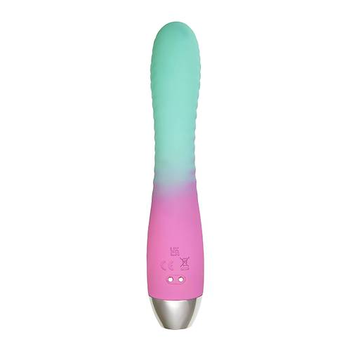 Flovetta Azalia Kavisli Balkl Silikon Vibratr  Mint Pembe, 20,5 cm