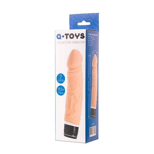 A-Toys by  Bolv Realistik Vibratr, Silikon, Ten, 19,3 cm