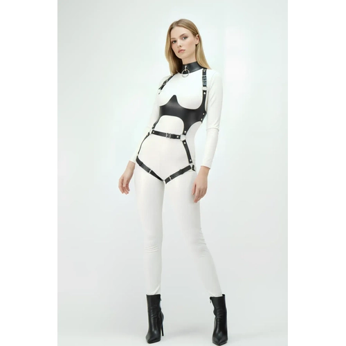 Deri Harness, G���s Alt� Destekli Harness Tak�m, Deri Dans�� Kost�m - APFT1402