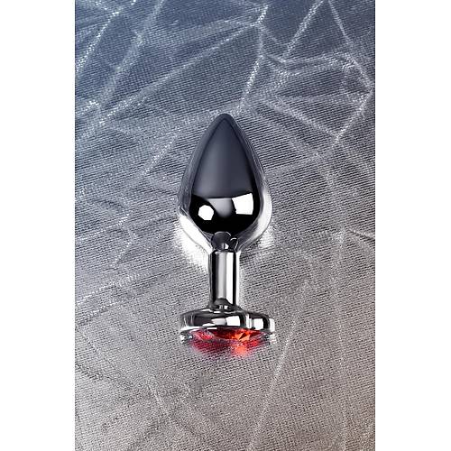 Metal by RED Anal Plug, Metal, gm, krmz kristalli, 7 cm,  2,7 cm, 50 g