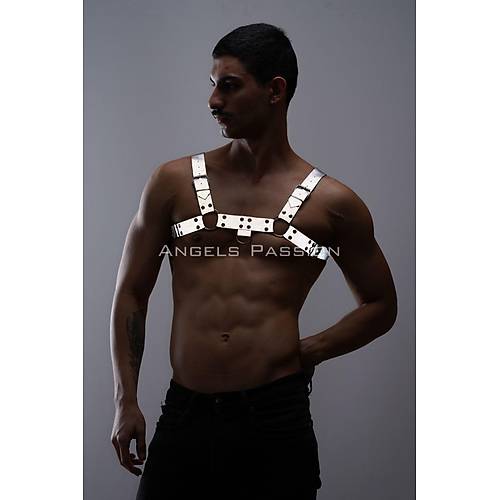 Karanlkta Parlayan - Reflektrl Erkek Gs Harness, Erkek Partywear - APFTM149