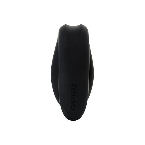 Satisfyer Double Fun Black iftler in Mini Vibratr, silikon, siyah, 18 cm