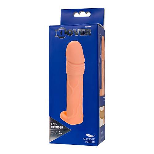 XLover by TOYFA Penis Klf  Boyut Artrc, TPE, Ten Rengi, 16 cm