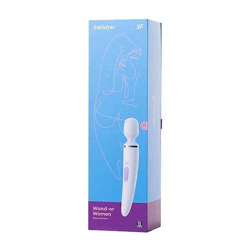 Satisfyer Wand-er Woman Vibratr, ABS plastik, beyaz, 34 cm