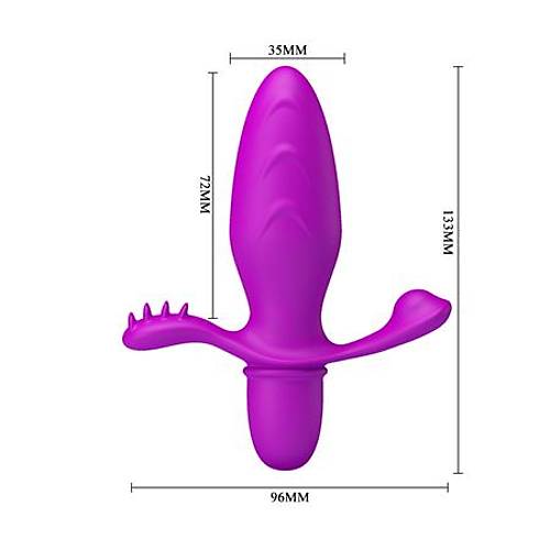 Titreimli Klitoris Vibratr G-Spot P-Spot Mastrbatr Anal Plug