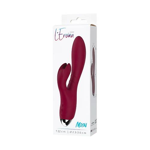 L'ERONA by RED Mion  Vibratr, silikon, bordo, 22 cm